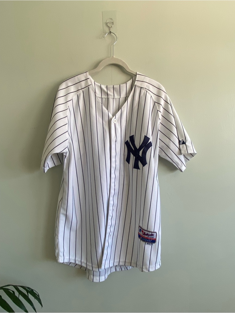 New York Yankees White Pinstripe Baseball Jersey